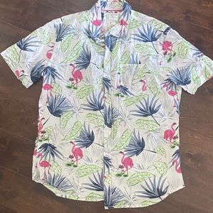 Flamingo Print Men's Shirt